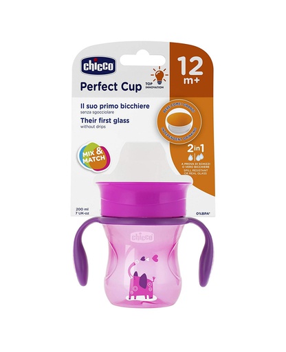 Chicco Асгардаггүй аяга 12m+ охин 360 Perfect cup