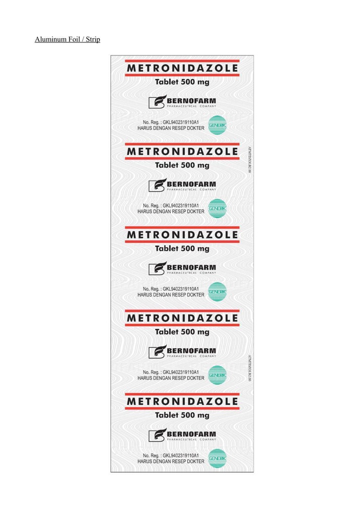 Метронидазол 500мг №10 шахмал Монгол фарм