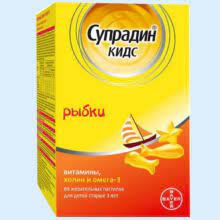 Супрадин кидс загас №60 зажилдаг шахмал Bayer Consumer